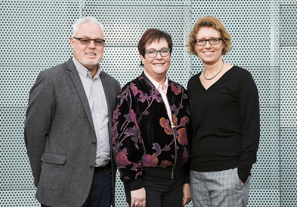 Tre sektorschefer i Göteborg: Peter Johansson, Västra Hisingen, Laila Svensson, Östra Göteborg och Lotta Wikström, Angered. Foto: Emmy Jonsson