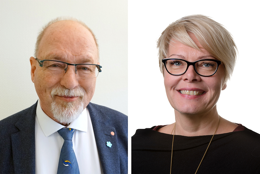 Bengt Westman, ordförande i barn- och ungdomsnämnden och Arja Martinviita, förvaltningschef vid barn- och ungdomsförvaltningen.
