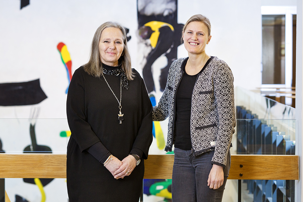 Anne Rönnberg, förvaltningschef och Sofia Nybom, utvecklingsledare i Solna. Foto: Gonzalo Irigoyen
