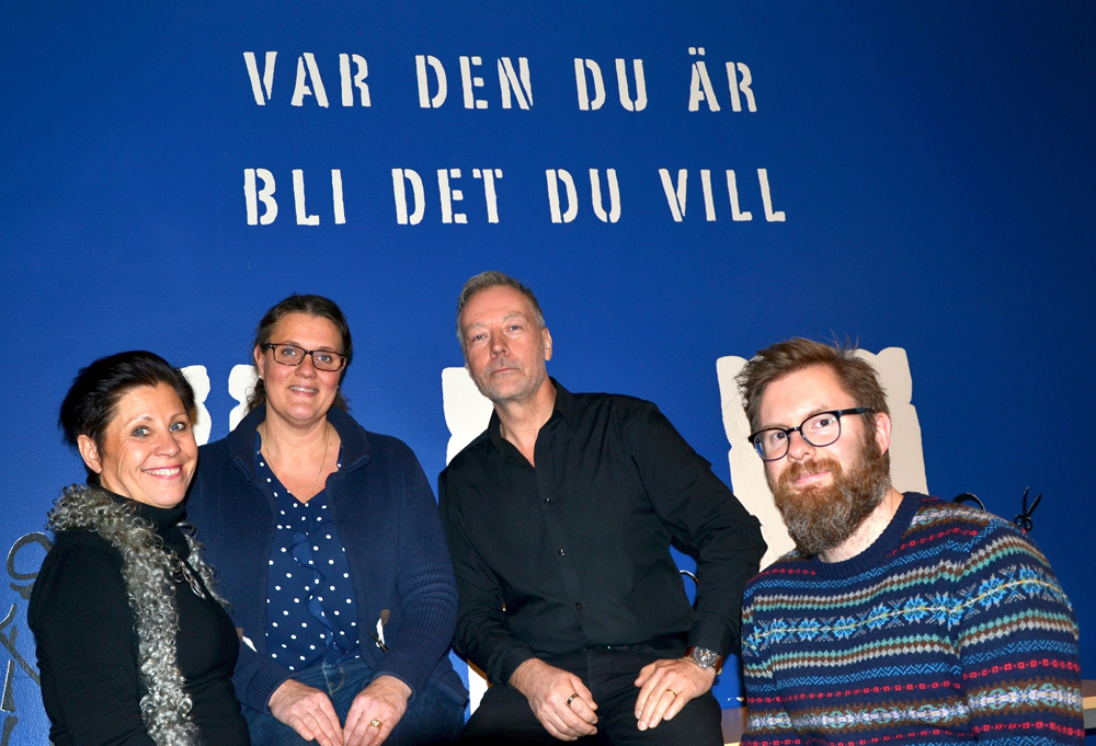 Marion Meister, Marie-Louise Klevestedt, Stefan Einarsson och Erik Wennstam. Foto: Hans Karlsson
